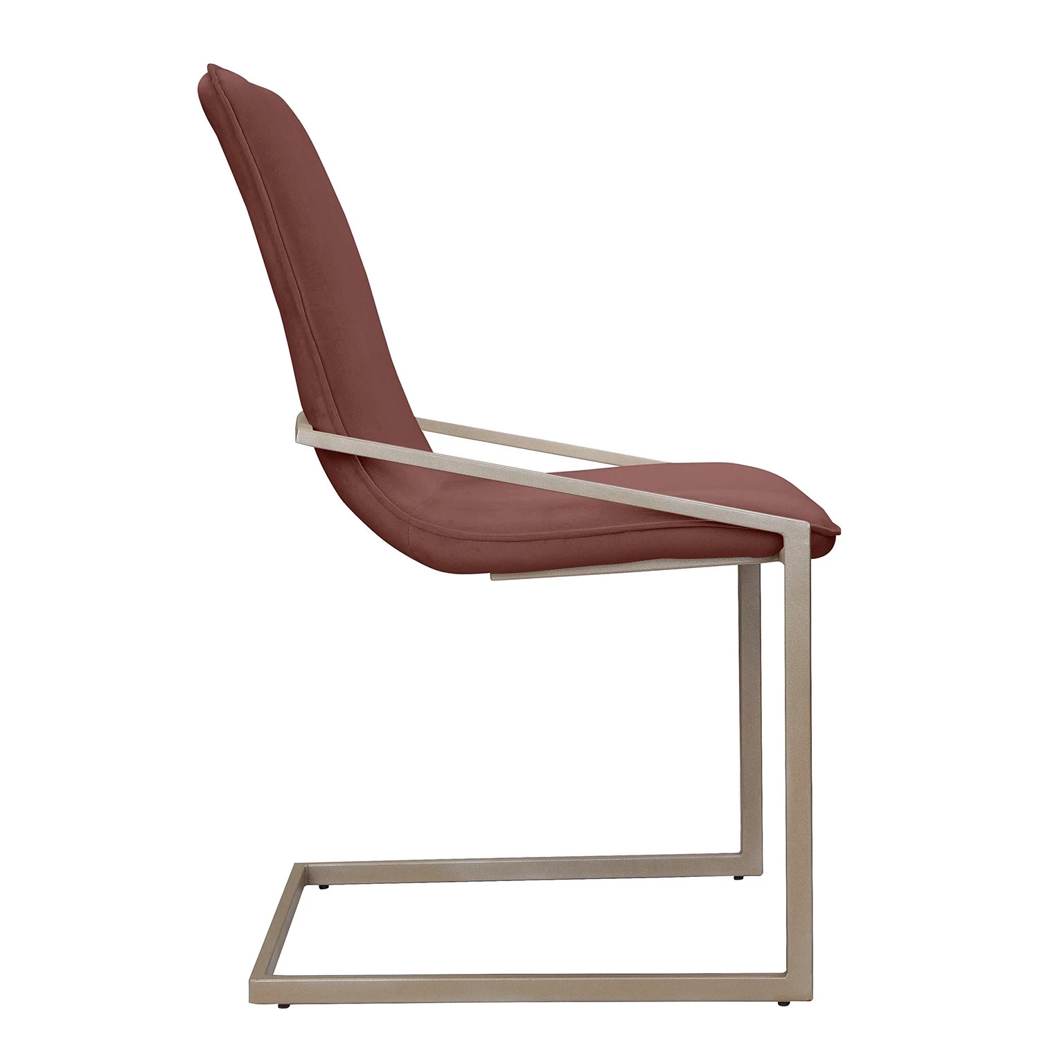 Loftscape Chaises cantilever Lezan II (lot de 2) - Velours / Fer - Marron rouille 3 Loftscape Chaises cantilever Lezan II (lot de 2) - Velours / Fer - Marron rouille – Image 3