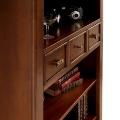 Ridgevalley Étagère Brieux II - Placage en bois véritable - Tulipier ancien -Meubles de salle à manger Soldes Magasin 1000230623 201113 12541000095 DETAILS P000000001000230623