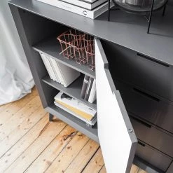 Loftscape Buffet Nevez II - Blanc / Gris -Meubles de salle à manger Soldes Magasin 1000230749 201113 13074100011 DETAILS P000000001000230749