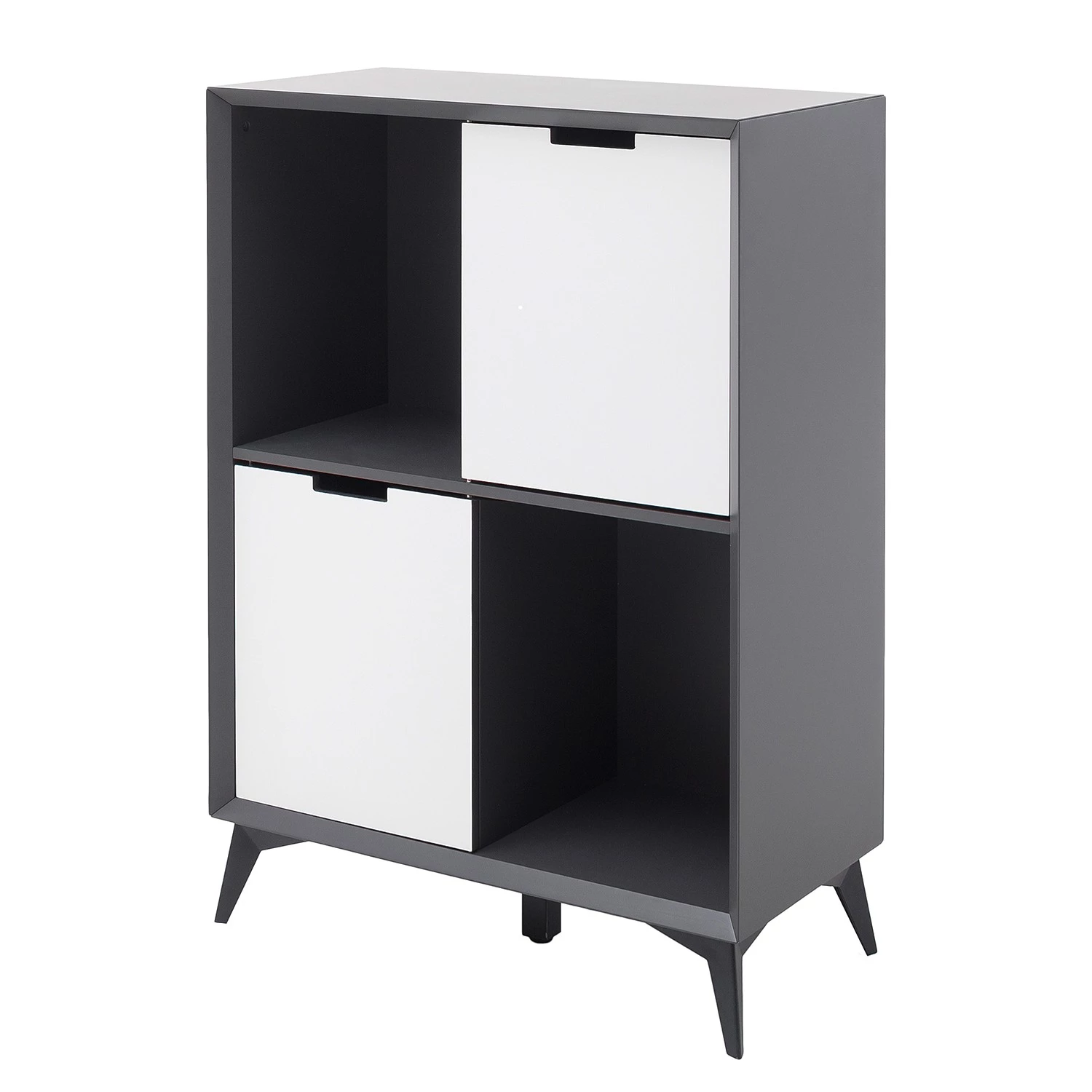 Loftscape Commode Nevez II - Blanc / Gris 2 Loftscape Commode Nevez II - Blanc / Gris – Image 2