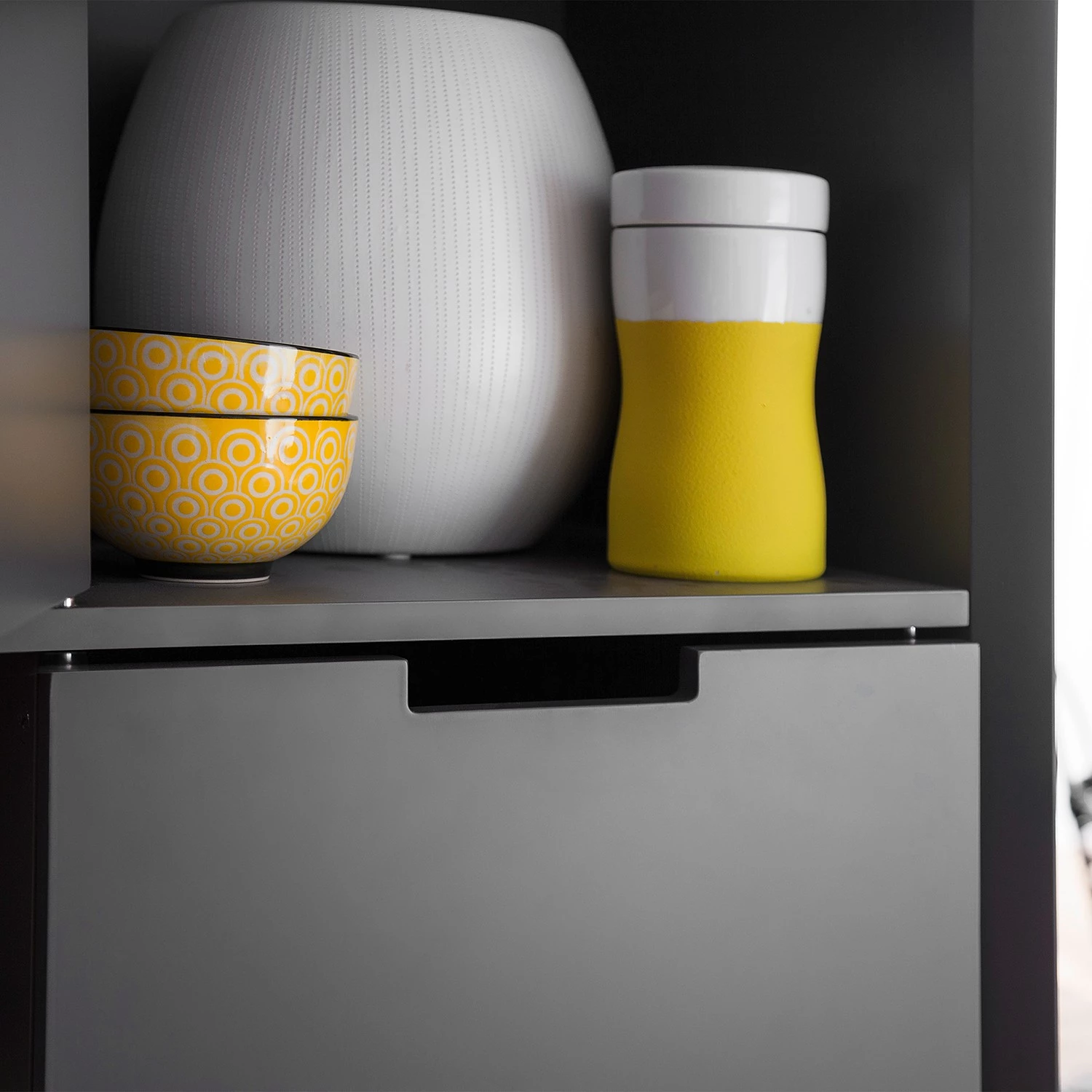 Loftscape Commode Nevez II - Blanc / Gris 9 Loftscape Commode Nevez II - Blanc / Gris – Image 9