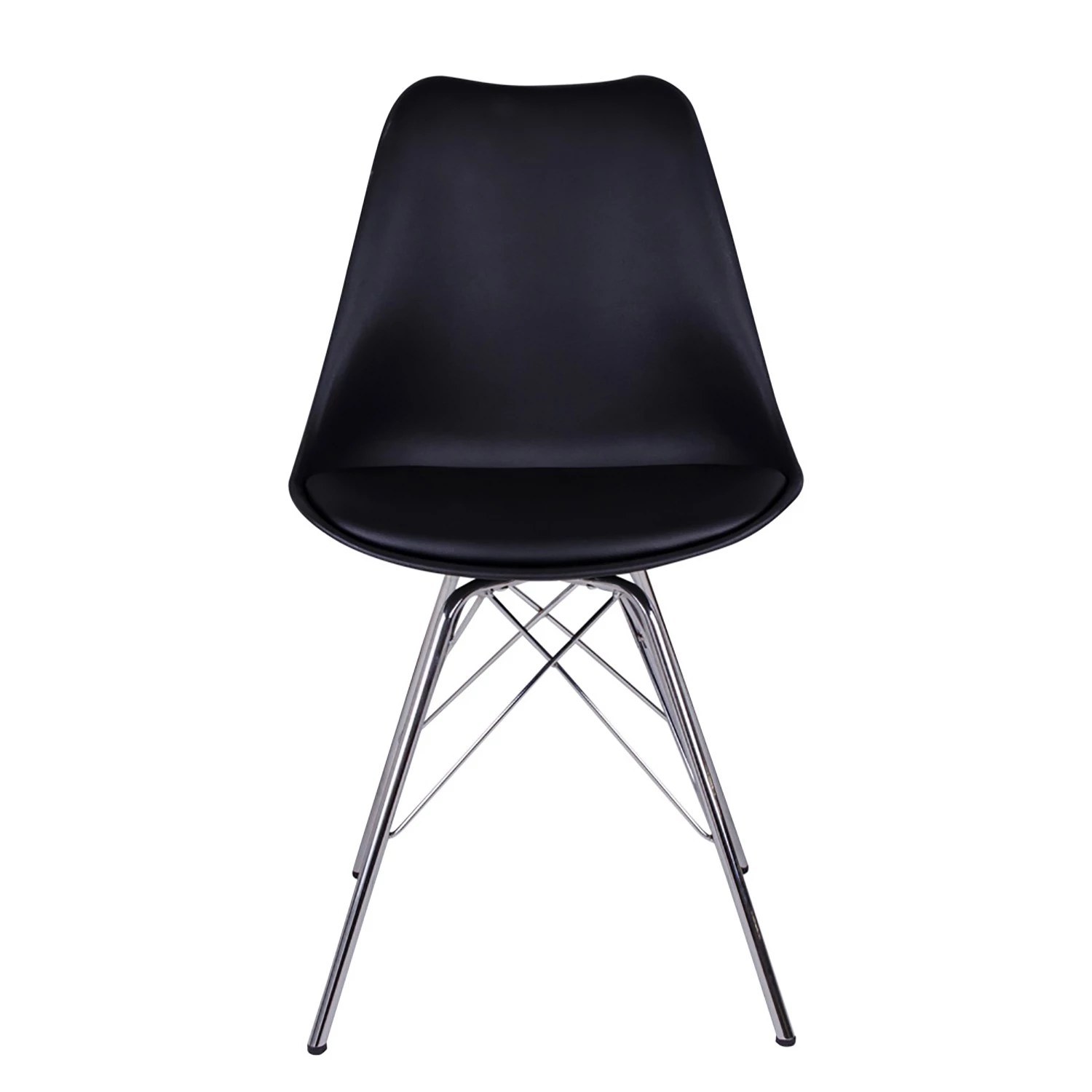 Norrwood Chaises Vaire (lot de 2) - Matière plastique / Acier - Noir 2 Norrwood Chaises Vaire (lot de 2) - Matière plastique / Acier - Noir – Image 2