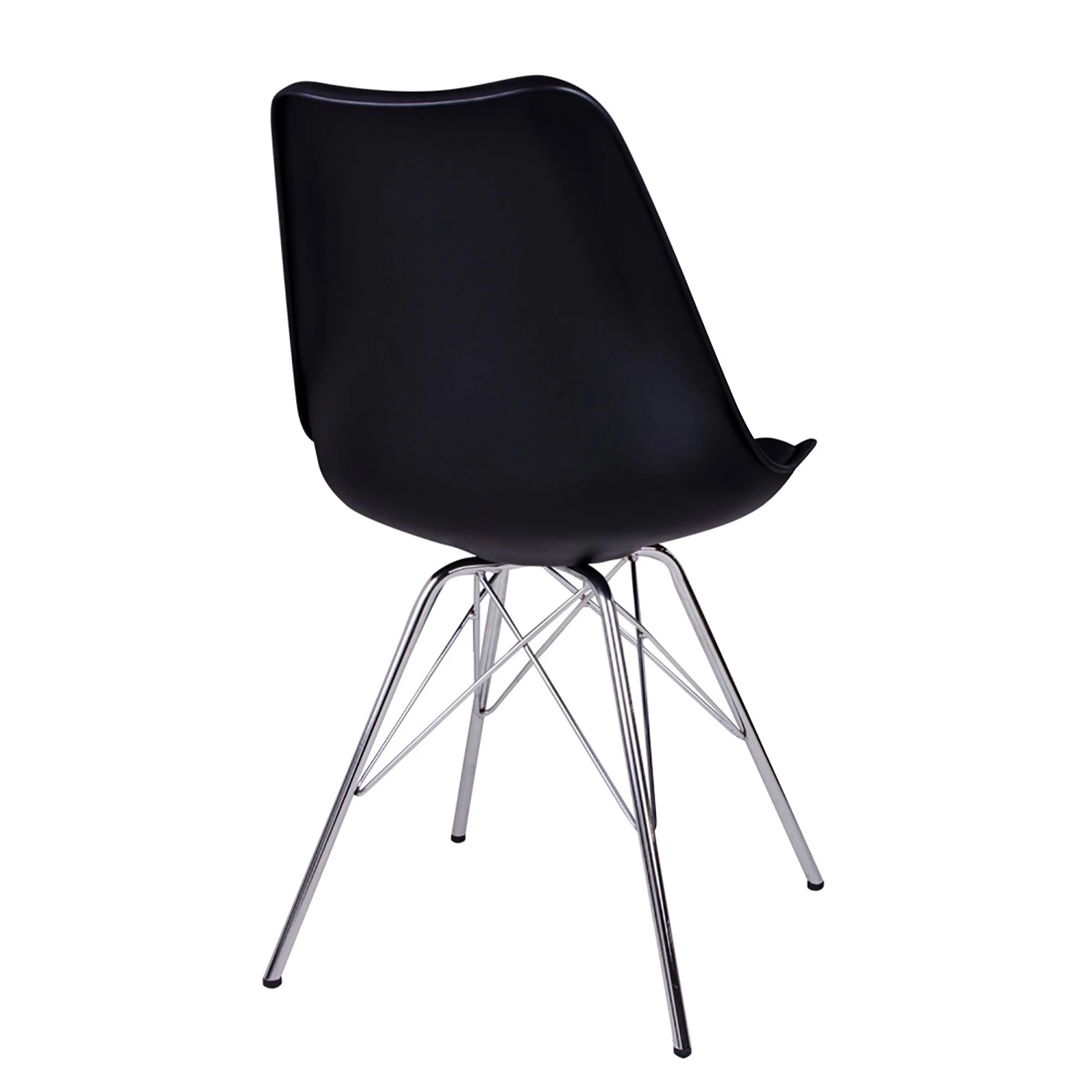 Norrwood Chaises Vaire (lot de 2) - Matière plastique / Acier - Noir 4 Norrwood Chaises Vaire (lot de 2) - Matière plastique / Acier - Noir – Image 4