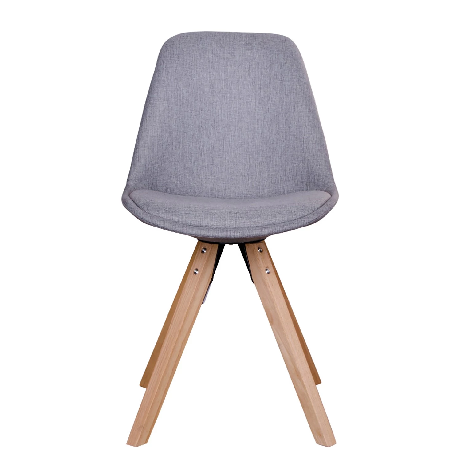 Norrwood Chaises Trebes II (lot de 2) - Tissu - Bois - Gris lumineux 2 Norrwood Chaises Trebes II (lot de 2) - Tissu - Bois - Gris lumineux – Image 2