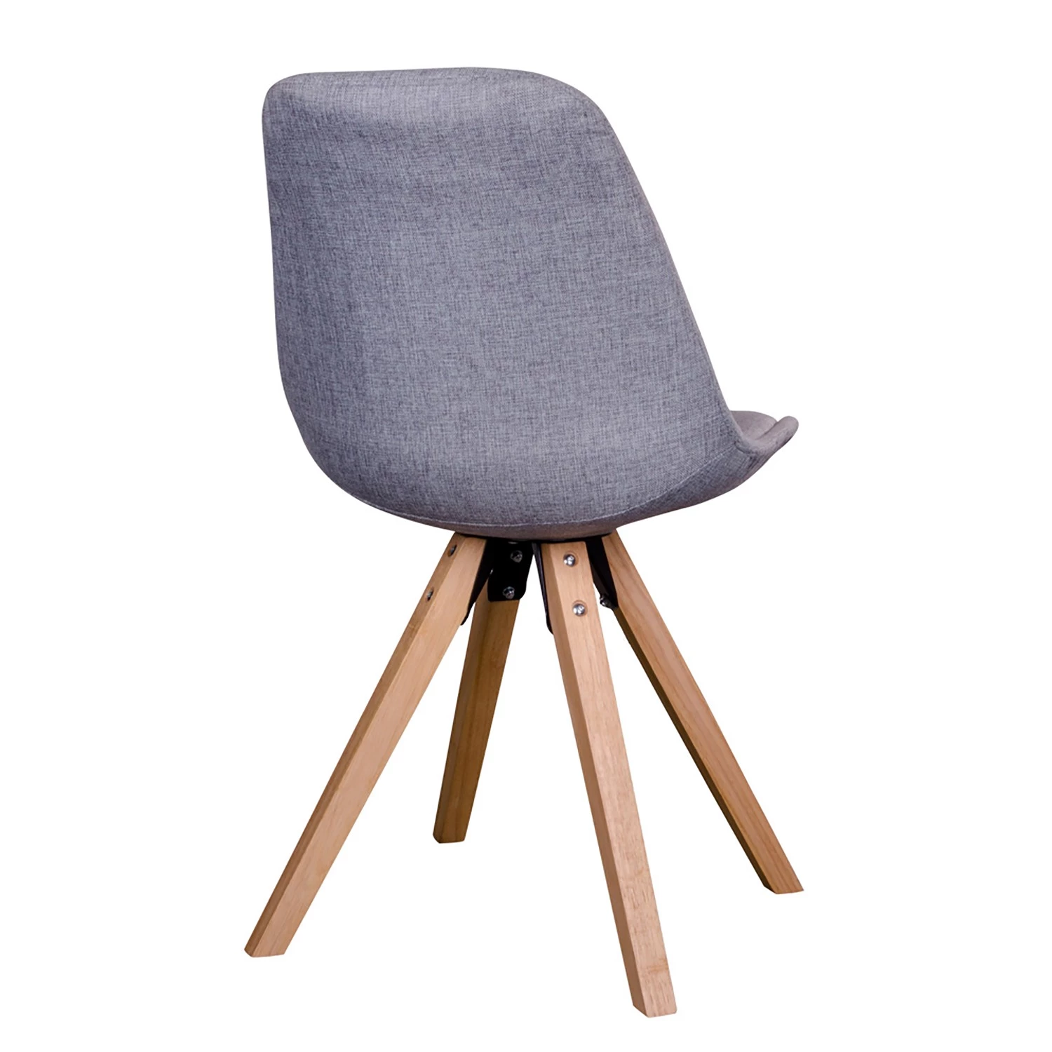 Norrwood Chaises Trebes II (lot de 2) - Tissu - Bois - Gris lumineux 4 Norrwood Chaises Trebes II (lot de 2) - Tissu - Bois - Gris lumineux – Image 4