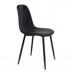 Norrwood Chaises Renty I (lot de 2) - Imitation cuir / Acier - Noir 9 Norrwood Chaises Renty I (lot de 2) - Imitation cuir / Acier - Noir -Meubles de salle à manger Soldes Magasin 1000231014 201125 16492300060 DETAILS P000000001000231014