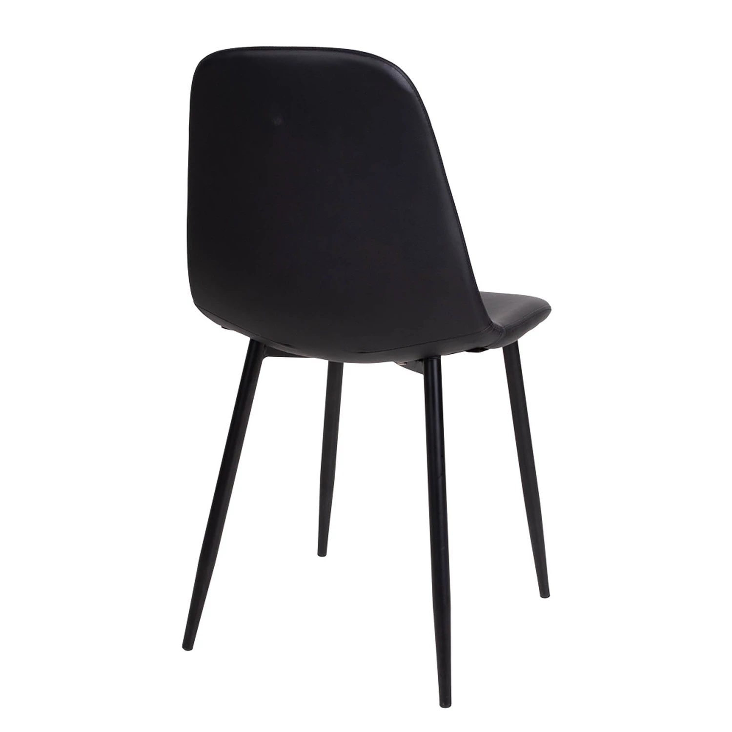 Norrwood Chaises Renty I (lot de 2) - Imitation cuir / Acier - Noir 5 Norrwood Chaises Renty I (lot de 2) - Imitation cuir / Acier - Noir – Image 5