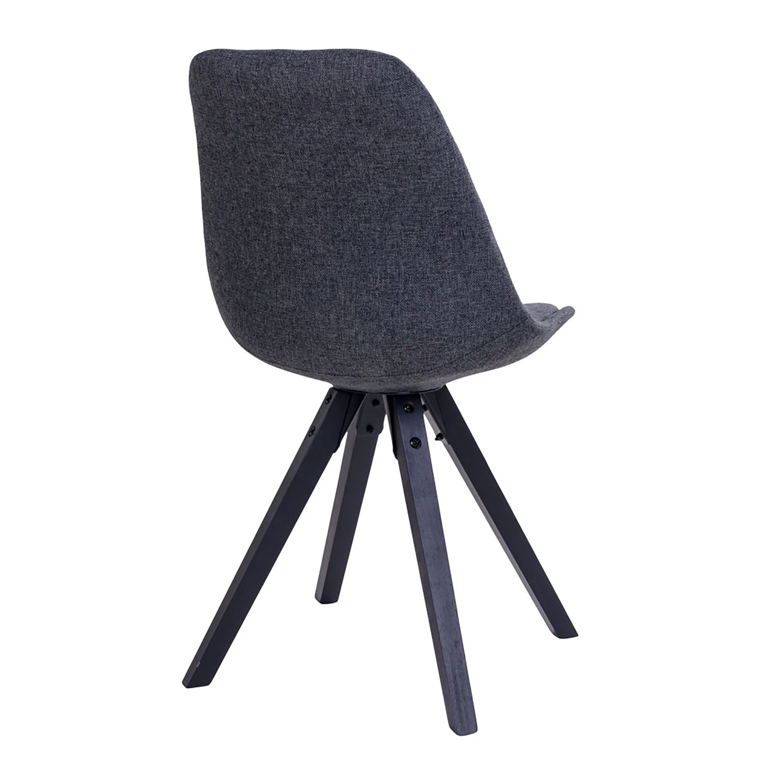 Norrwood Chaises Trebes III (lot de 2) - Tissu / Hévéa massif - Gris foncé / Noir 5 Norrwood Chaises Trebes III (lot de 2) - Tissu / Hévéa massif - Gris foncé / Noir – Image 5