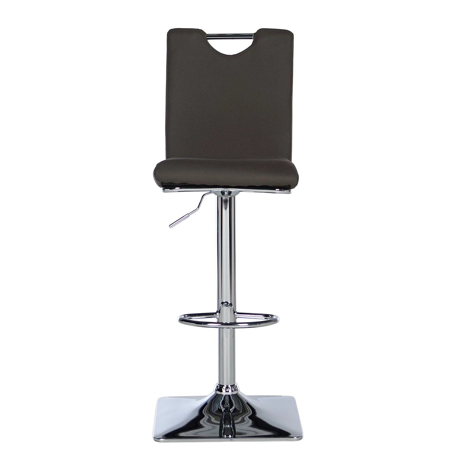 Loftscape Chaises de bar Swanville (lot de 2) - Microfibre / Métal - Marron foncé / Chrome 2 Loftscape Chaises de bar Swanville (lot de 2) - Microfibre / Métal - Marron foncé / Chrome – Image 2