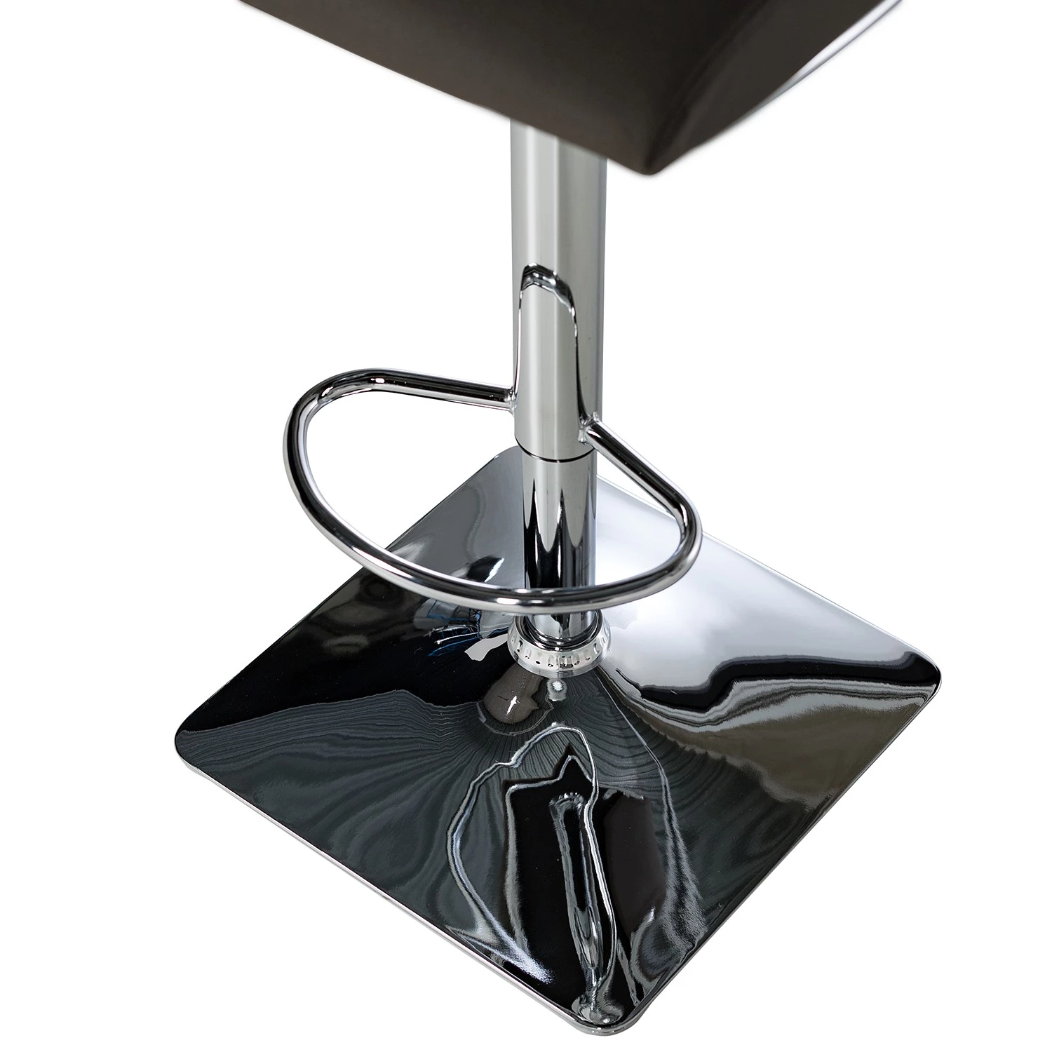 Loftscape Chaises de bar Swanville (lot de 2) - Microfibre / Métal - Marron foncé / Chrome 5 Loftscape Chaises de bar Swanville (lot de 2) - Microfibre / Métal - Marron foncé / Chrome – Image 5