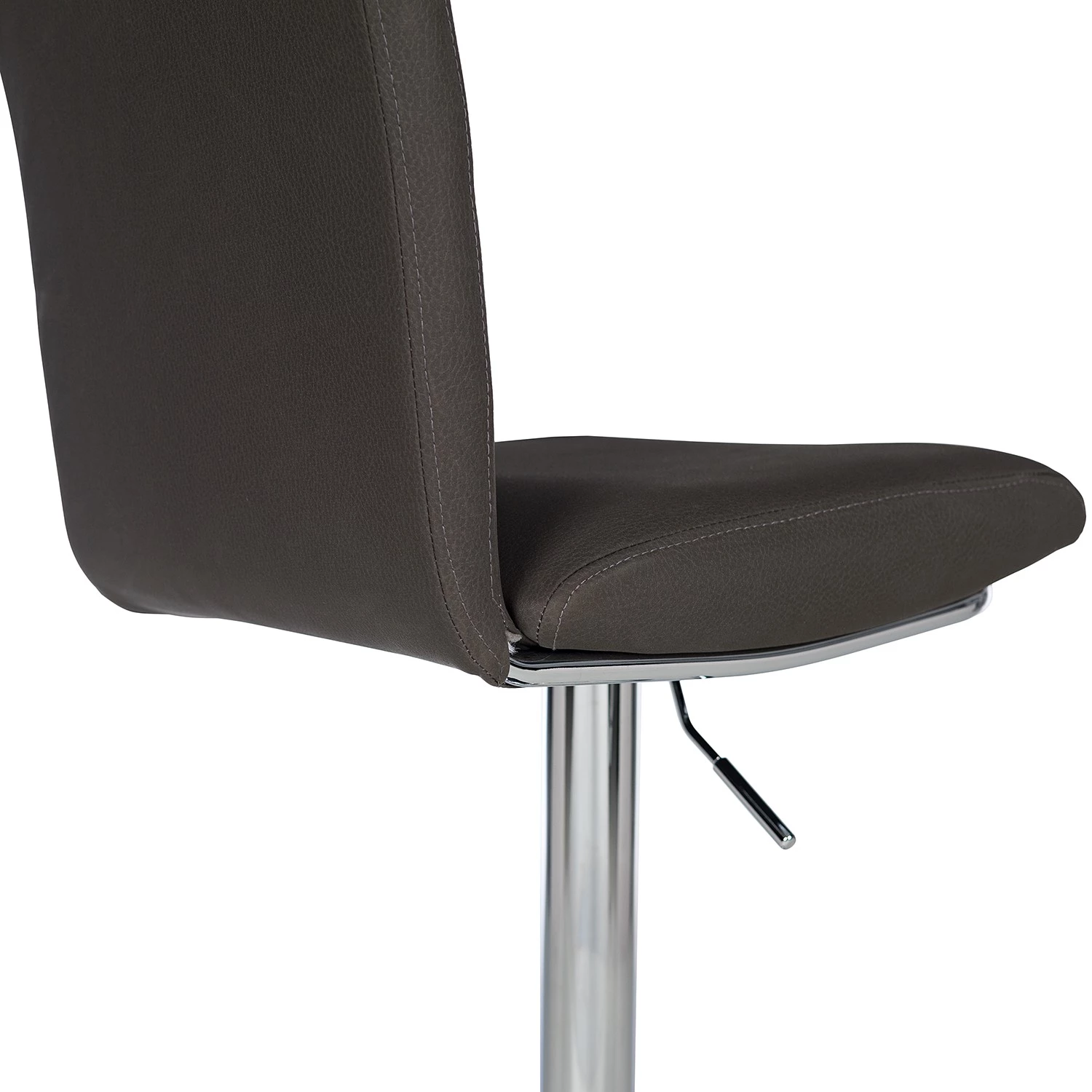 Loftscape Chaises de bar Swanville (lot de 2) - Microfibre / Métal - Marron foncé / Chrome 8 Loftscape Chaises de bar Swanville (lot de 2) - Microfibre / Métal - Marron foncé / Chrome – Image 8