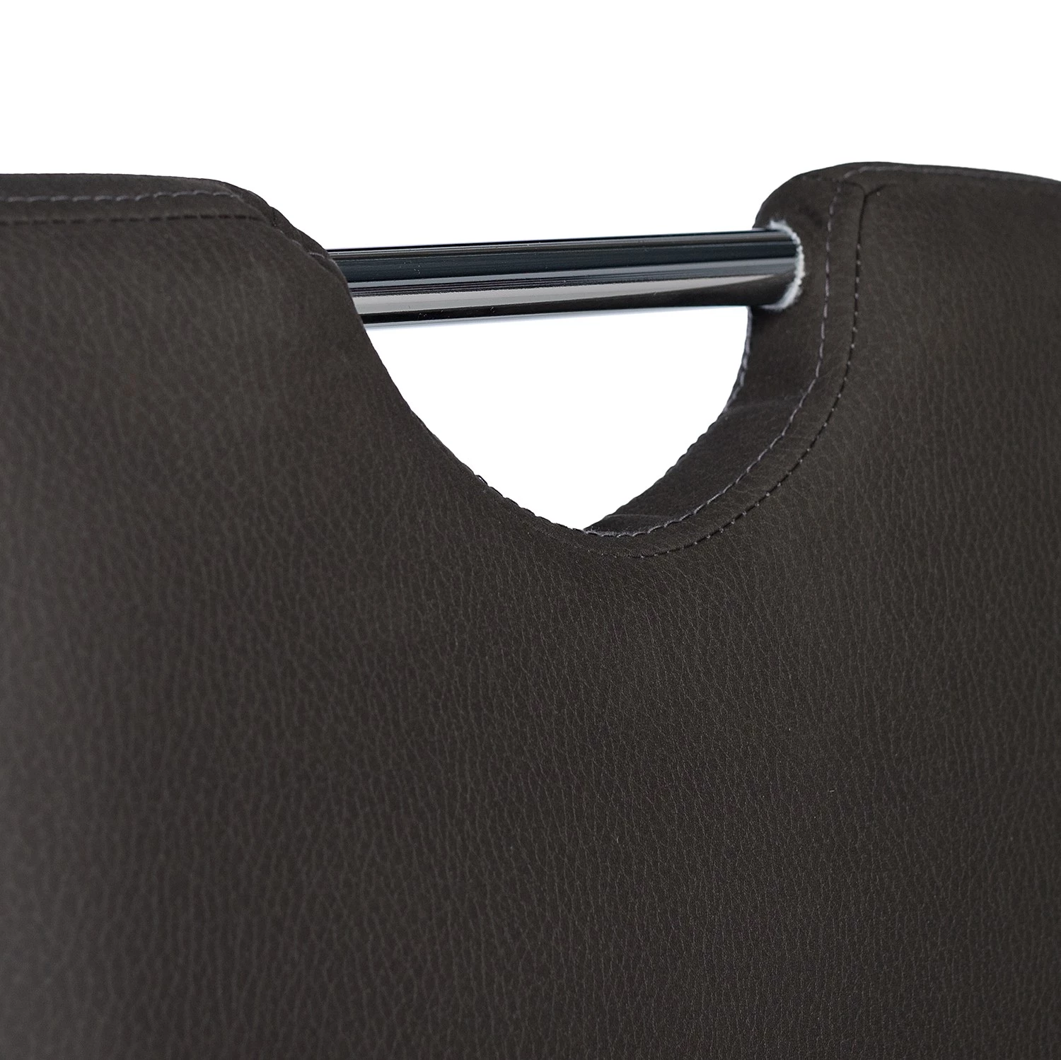 Loftscape Chaises de bar Swanville (lot de 2) - Microfibre / Métal - Marron foncé / Chrome 9 Loftscape Chaises de bar Swanville (lot de 2) - Microfibre / Métal - Marron foncé / Chrome – Image 9