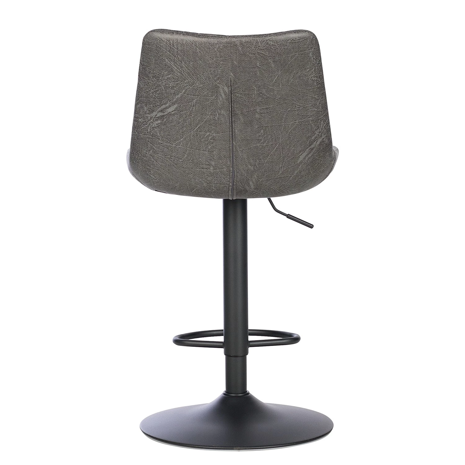 Red Living Chaises de bar Wismes (lot de 2) - Microfibre / Fer - Gris vintage 5 Red Living Chaises de bar Wismes (lot de 2) - Microfibre / Fer - Gris vintage – Image 5