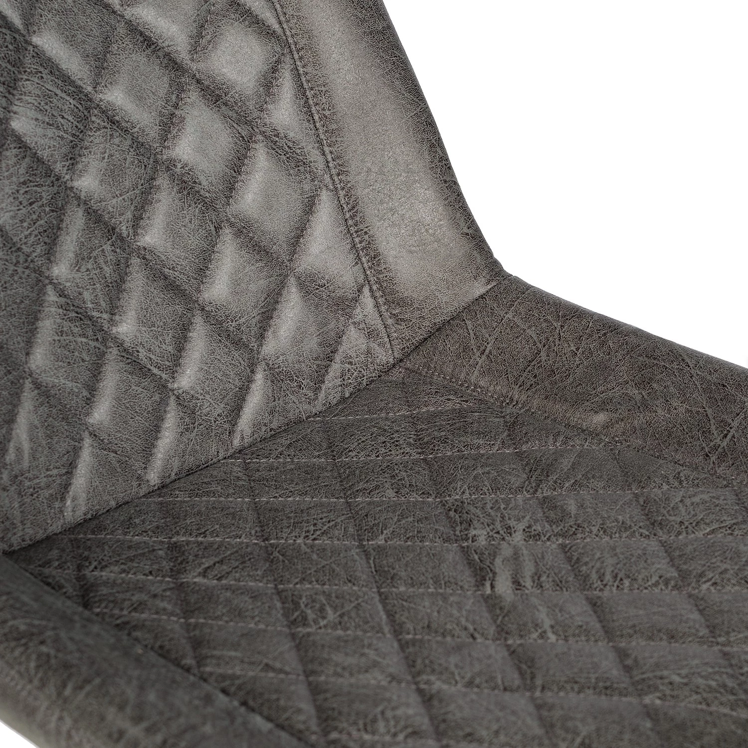 Red Living Chaises de bar Wismes (lot de 2) - Microfibre / Fer - Gris vintage 12 Red Living Chaises de bar Wismes (lot de 2) - Microfibre / Fer - Gris vintage – Image 12