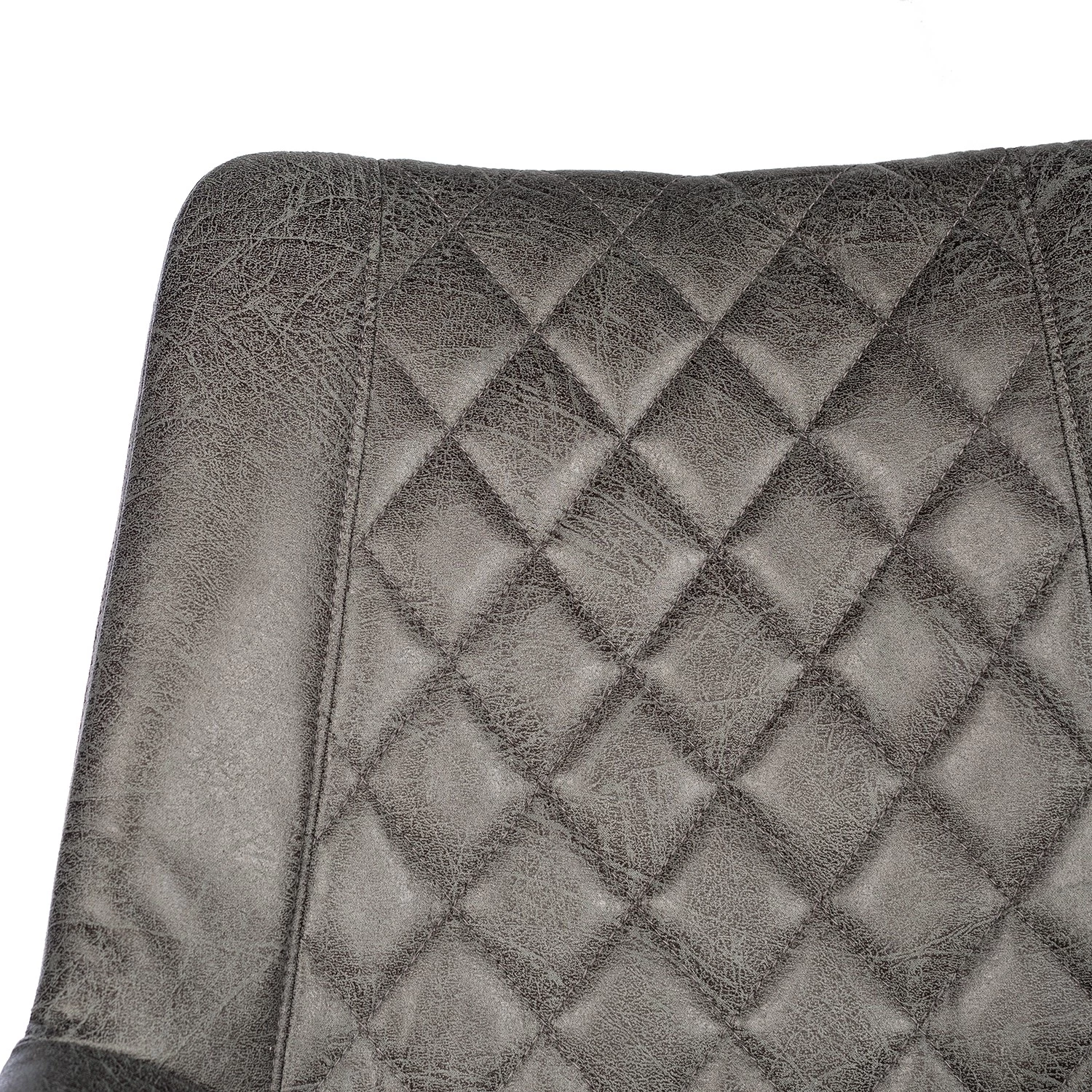 Red Living Chaises de bar Wismes (lot de 2) - Microfibre / Fer - Gris vintage 13 Red Living Chaises de bar Wismes (lot de 2) - Microfibre / Fer - Gris vintage – Image 13