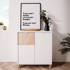 Loftscape Commode Mayac I - Blanc / Imitation bois recyclé -Meubles de salle à manger Soldes Magasin 1000231341 201208 11121500003 MOOD DETAILS P000000001000231341 mood