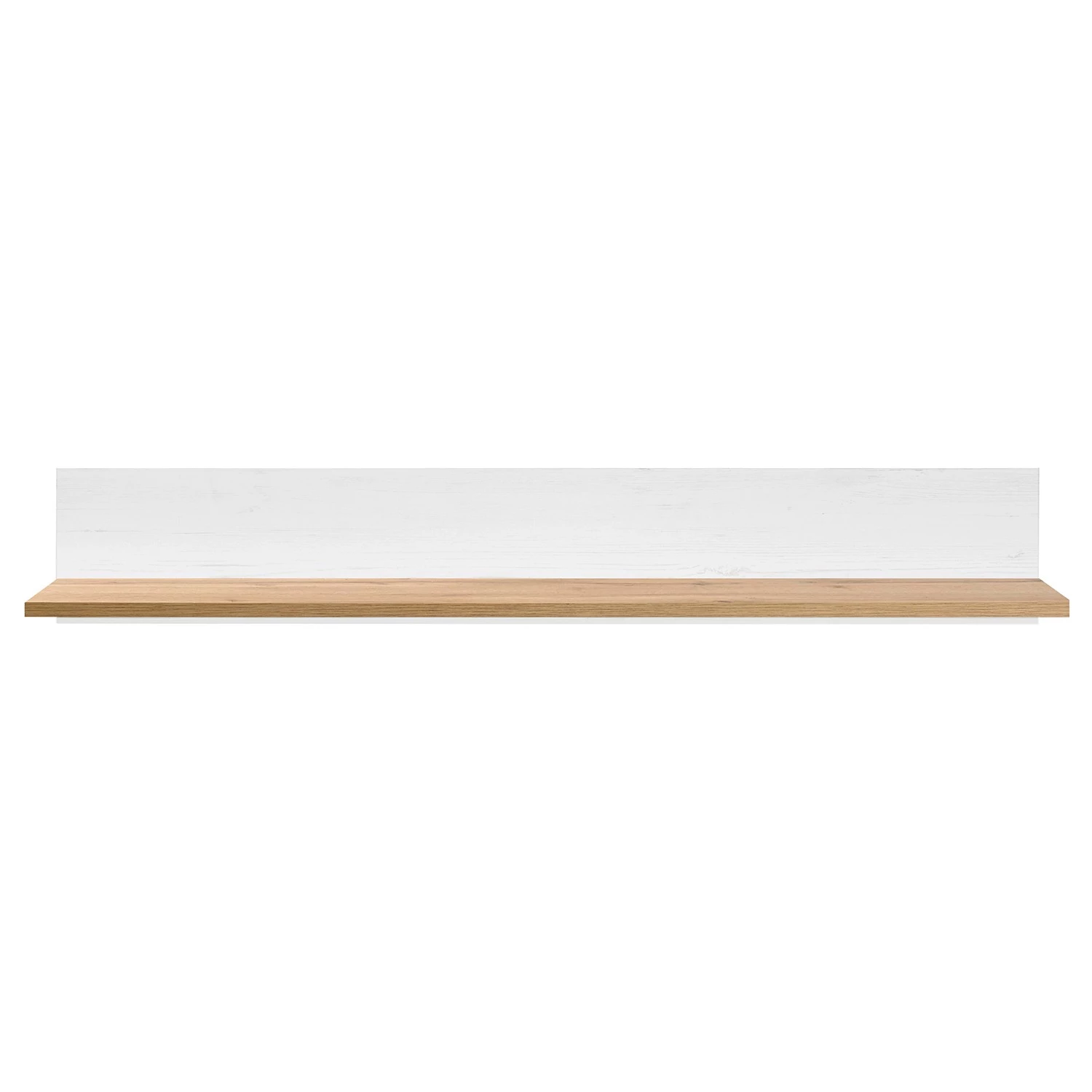 Ridgevalley Tablette murale Ollezy - Imitation pin blanc / Imitation chêne artisan - Largeur : 138 cm 5 Ridgevalley Tablette murale Ollezy - Imitation pin blanc / Imitation chêne artisan - Largeur : 138 cm – Image 5