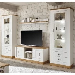 Ridgevalley Vitrine Ollezy - Imitation pin blanc / Imitation chêne artisan -Meubles de salle à manger Soldes Magasin 1000231957 201204 06225700049 MOOD DETAILS P000000001000231957 mood