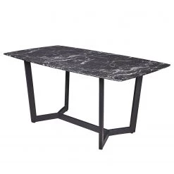 Loftscape Table Colpo - Imitation marbre noir / Noir
