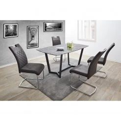 Loftscape Table Colpo - Imitation marbre noir / Noir -Meubles de salle à manger Soldes Magasin 1000233971 210108 13092300256 MOOD DETAILS P000000001000233971 mood