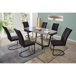 Loftscape Table Colpo - Imitation marbre noir / Noir -Meubles de salle à manger Soldes Magasin 1000233971 210108 13092400259 MOOD DETAILS P000000001000233971 mood