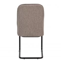 Fredriks Chaises cantilever Coggia (lot de 2) - Tissu / Fer - Cappuccino / Noir -Meubles de salle à manger Soldes Magasin 1000234595 210811 11595900050 DETAILS P000000001000234595