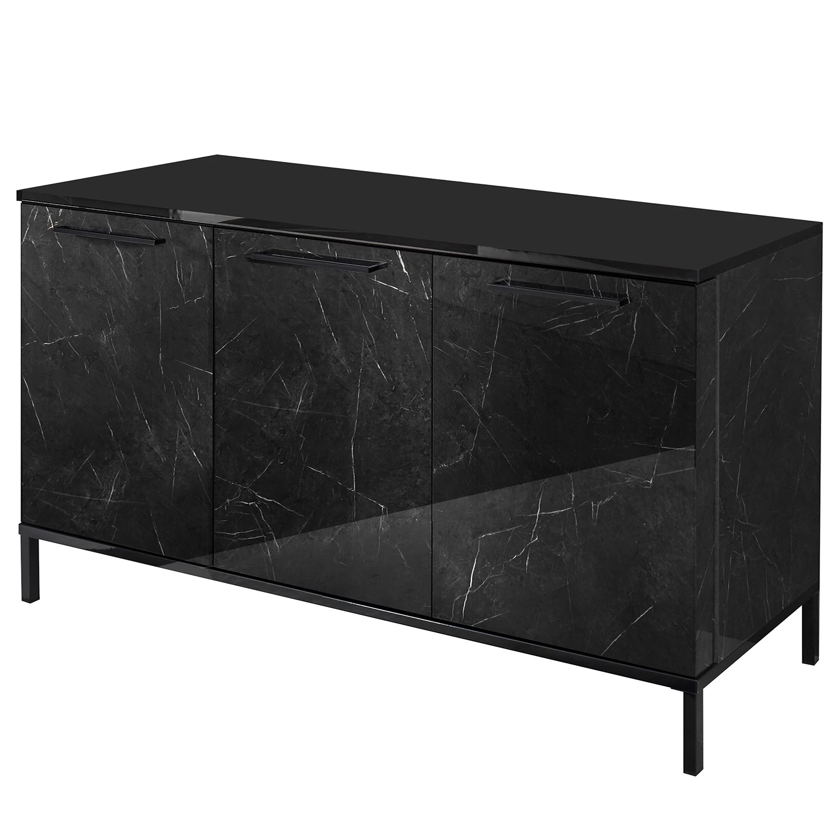 LC Spa Buffet Mango - Imitation marbre noir - Largeur : 156 cm 1 LC Spa Buffet Mango - Imitation marbre noir - Largeur : 156 cm
