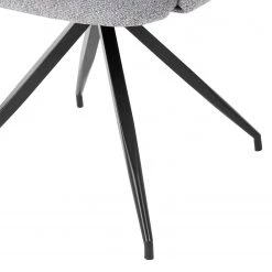 Mørteens Chaise à accoudoirs Publier - Tissu / Acier - Gris chiné / Noir -Meubles de salle à manger Soldes Magasin 1000235393 210818 08500500064 DETAILS P000000001000235393