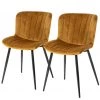 Jack & Alice Chaises Pavilly (Lot de 2) - Jaune doré
