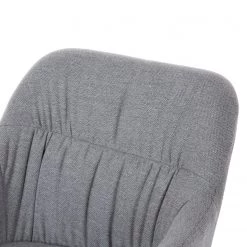 Mørteens Chaise à accoudoirs Senon - Tissu / Acier - Gris chiné / Noir -Meubles de salle à manger Soldes Magasin 1000235395 210818 08500500079 DETAILS P000000001000235395