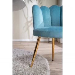 Jack & Alice Chaise à accoudoirs Rivolet - Bleu clair -Meubles de salle à manger Soldes Magasin 1000235398 220517 030 DETAILS P000000001000235398