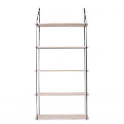 Norrwood Étagère murale Carmaux - Paulownia massif / Métal - Paulownia / Noir -Meubles de salle à manger Soldes Magasin 1000235941 201223 12280300062 DETAILS P000000001000235941