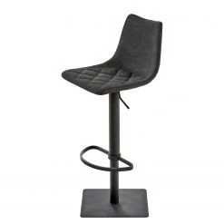 Mayer Sitzmöbel Chaise de bar myTOBY ll - Imitation cuir / Acier - Noir