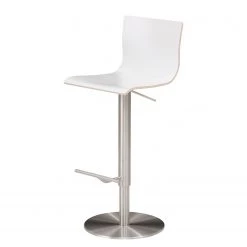 Mayer Sitzmöbel Chaise de bar myHENRI - Hêtre / Acier - Blanc