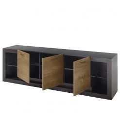 Red Living Lowboard Talence III - Imitation châtaigner / Gris -Meubles de salle à manger Soldes Magasin 1000236849 201218 06042600044 DETAILS P000000001000236849