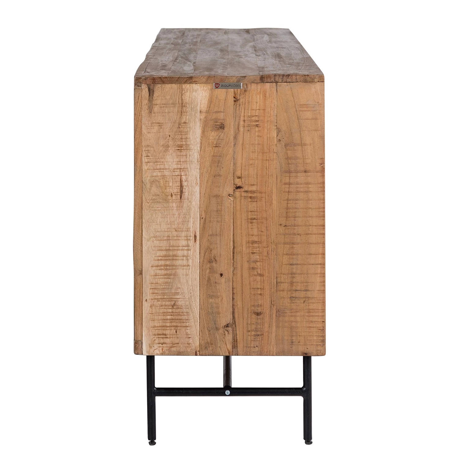Ars Natura Buffet Roody - Avec éclairage - Acacia massif / Métal - Acacia / Noir 8 Ars Natura Buffet Roody - Avec éclairage - Acacia massif / Métal - Acacia / Noir – Image 8