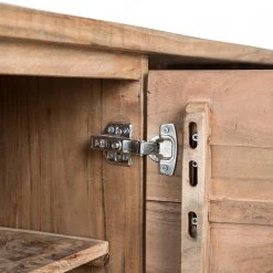 Ars Natura Buffet Roody - Avec éclairage - Acacia massif / Métal - Acacia / Noir 27 Ars Natura Buffet Roody - Avec éclairage - Acacia massif / Métal - Acacia / Noir -Meubles de salle à manger Soldes Magasin 1000238181 220420 060 DETAILS P000000001000238181