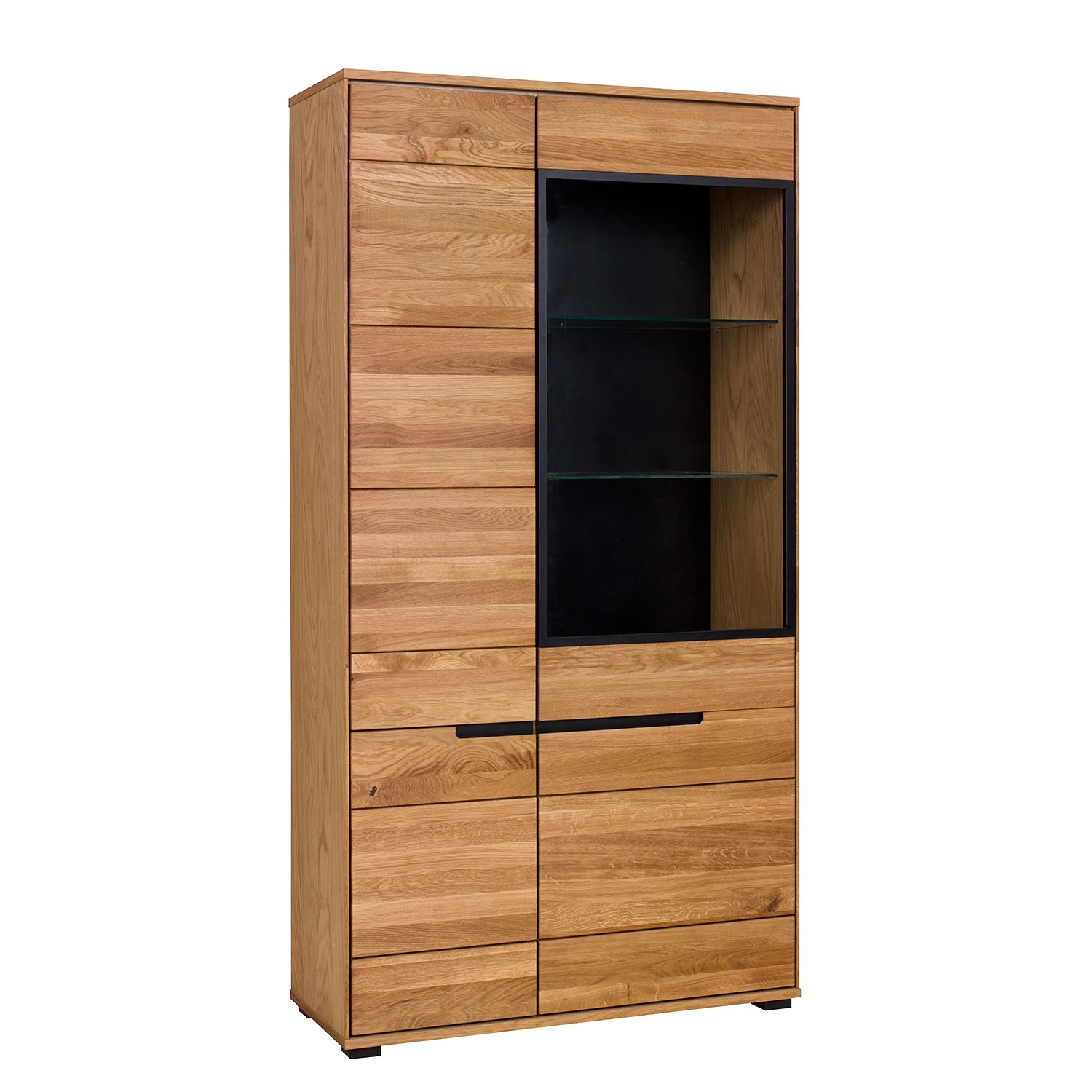 Naturoo Vitrine Loray - Partiellement en chêne massif 1 Naturoo Vitrine Loray - Partiellement en chêne massif