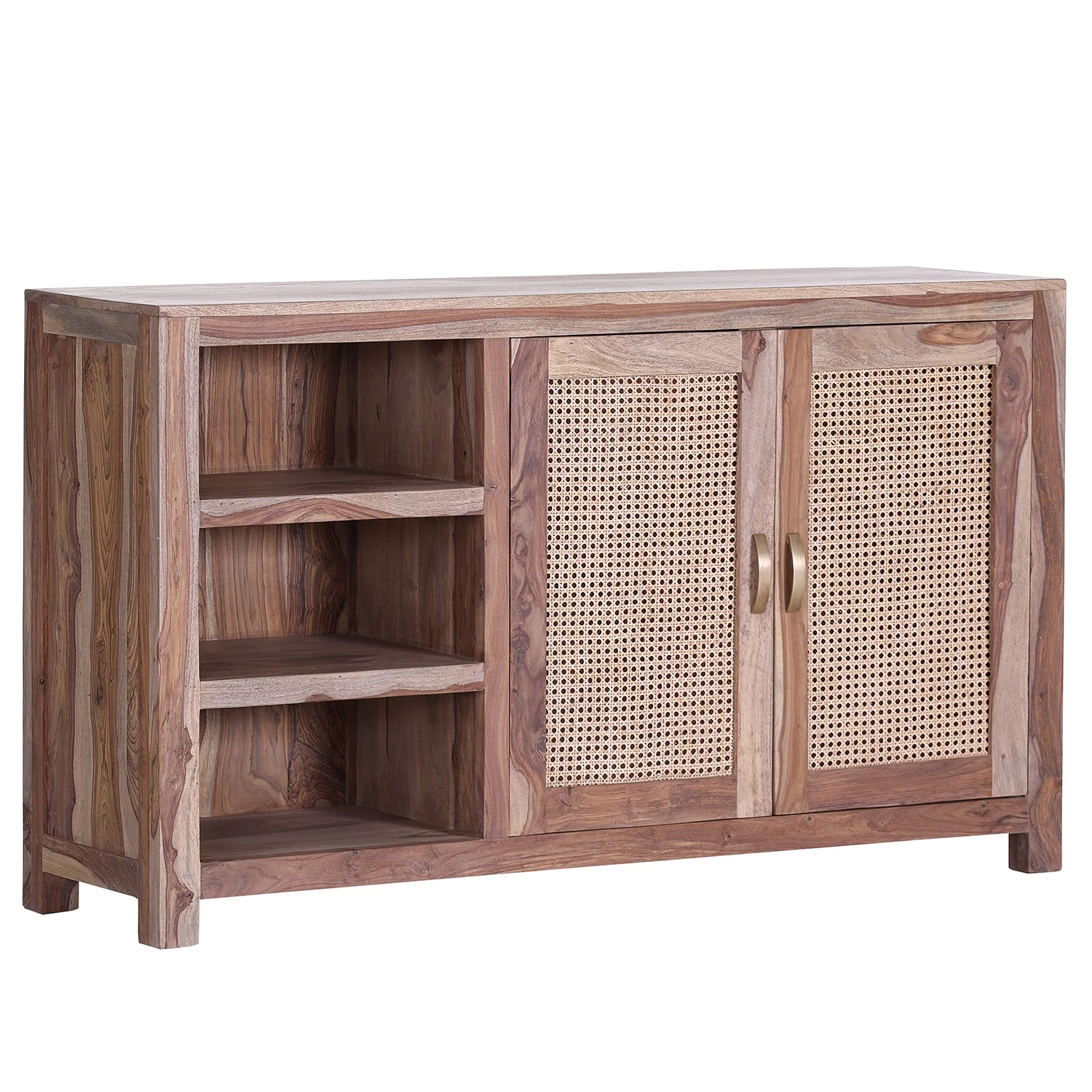 Naturoo Buffet Rodern II - Sheesham massif / Cannage 1 Naturoo Buffet Rodern II - Sheesham massif / Cannage
