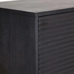 Red Living Buffet haut Soyons - Acacia massif / Métal - Noir / Doré -Meubles de salle à manger Soldes Magasin 1000239491 210108 13362400029 DETAILS P000000001000239491