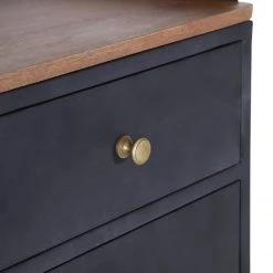 Red Living Commode Ornex - Métal / Manguier massif - Anthracite / Manguier -Meubles de salle à manger Soldes Magasin 1000239505 210108 13375000074 DETAILS P000000001000239505