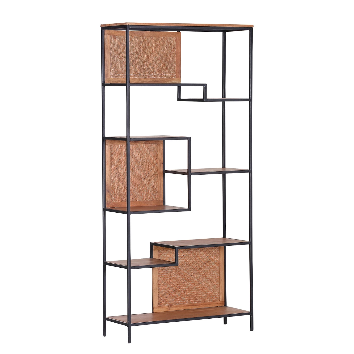 Naturoo Étagère Valenton - Acacia massif / Métal - Acacia / Noir 1 Naturoo Étagère Valenton - Acacia massif / Métal - Acacia / Noir