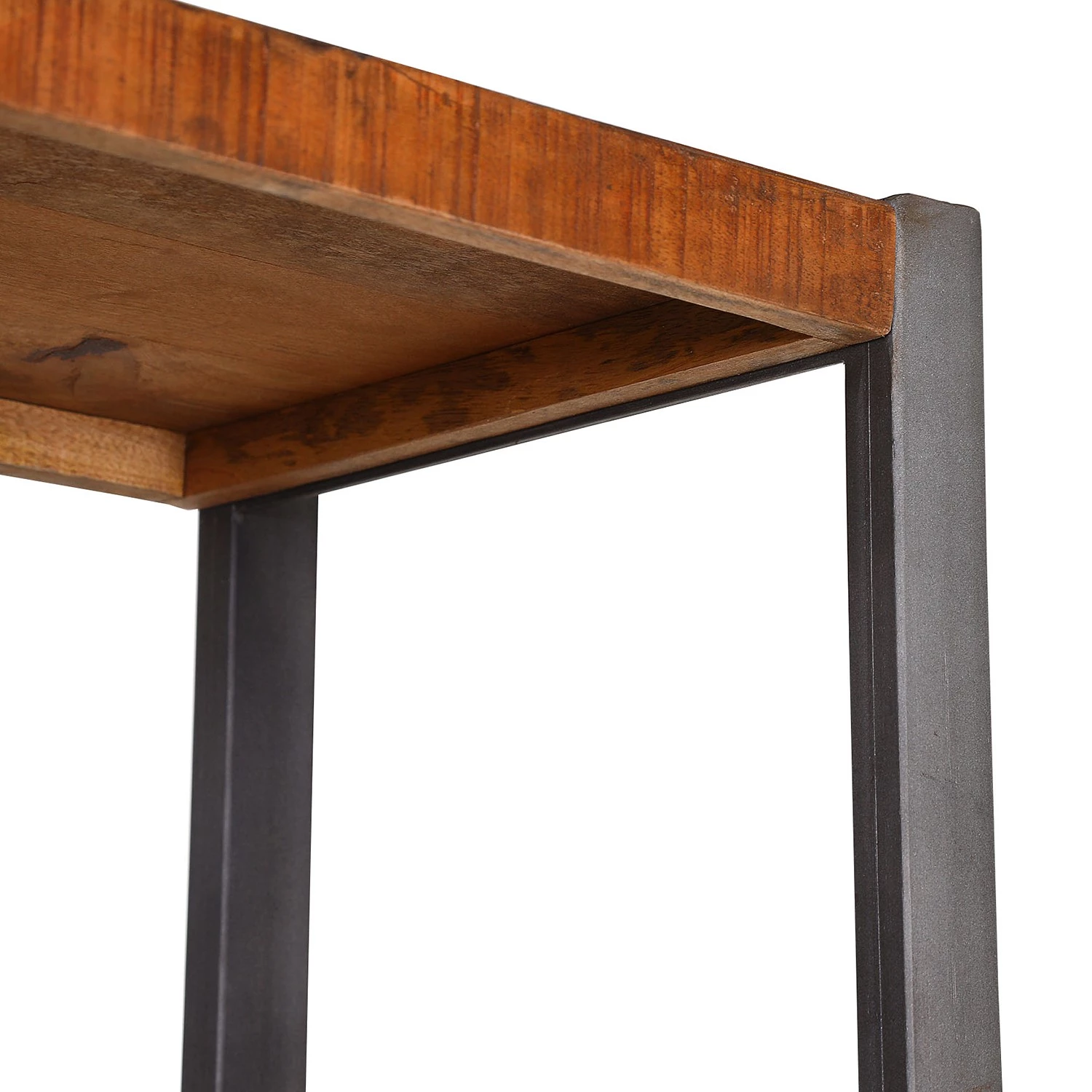 Red Living Étagère Thiery - Manguier massif / Métal - Manguier marron / Anthracite 3 Red Living Étagère Thiery - Manguier massif / Métal - Manguier marron / Anthracite – Image 3