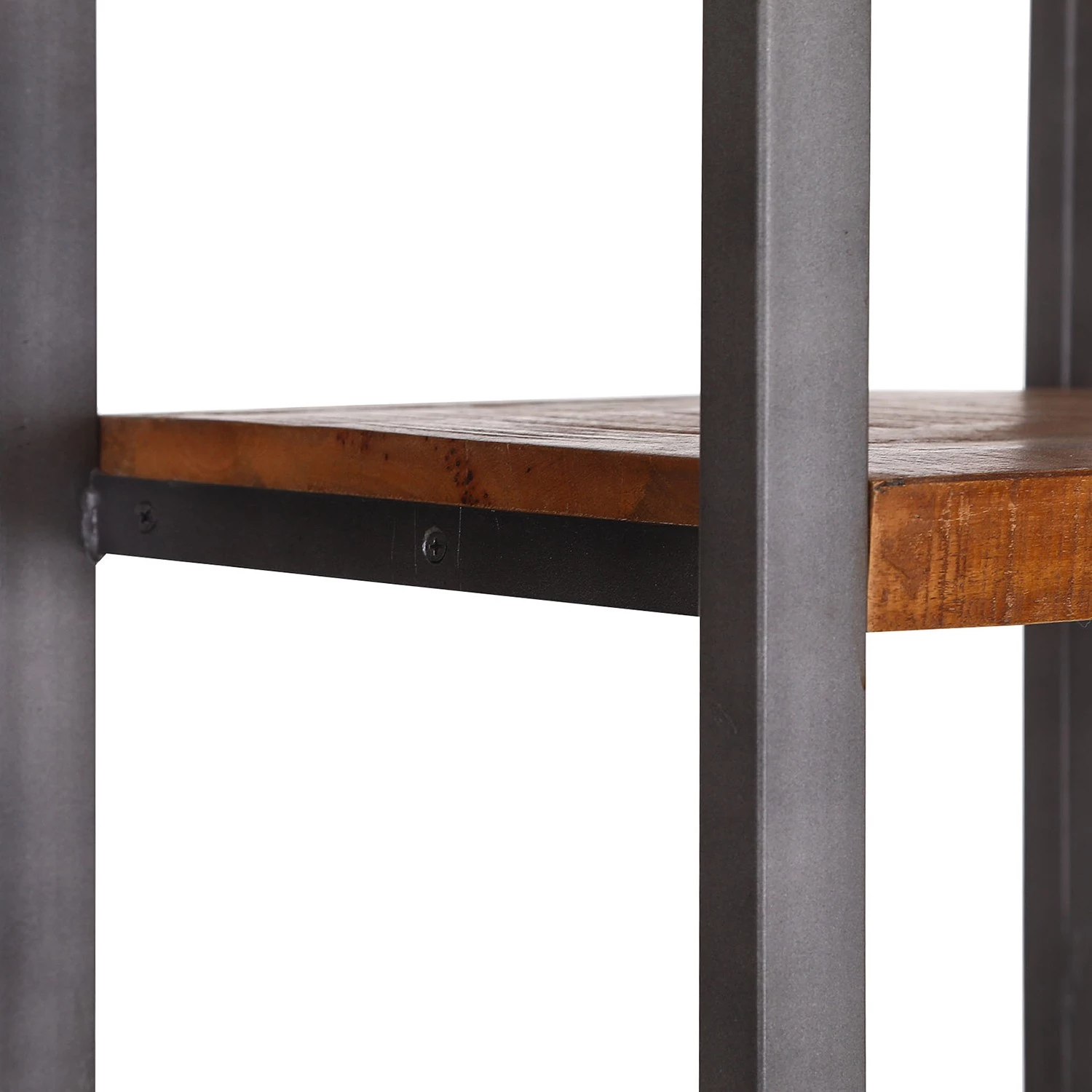 Red Living Étagère Thiery - Manguier massif / Métal - Manguier marron / Anthracite 4 Red Living Étagère Thiery - Manguier massif / Métal - Manguier marron / Anthracite – Image 4