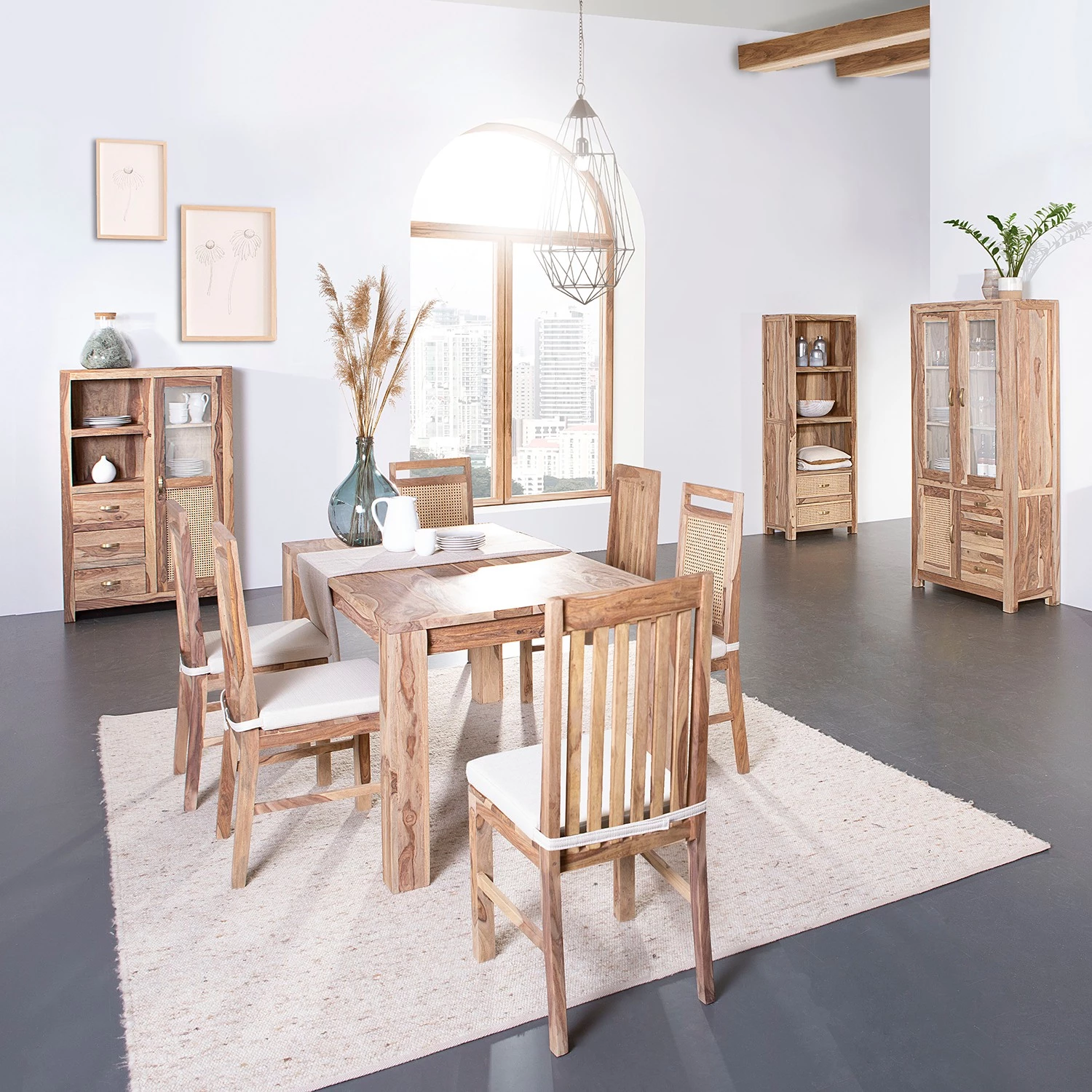 Naturoo Chaise Rodern - Sheesham massif - Sheesham 2 Naturoo Chaise Rodern - Sheesham massif - Sheesham – Image 2