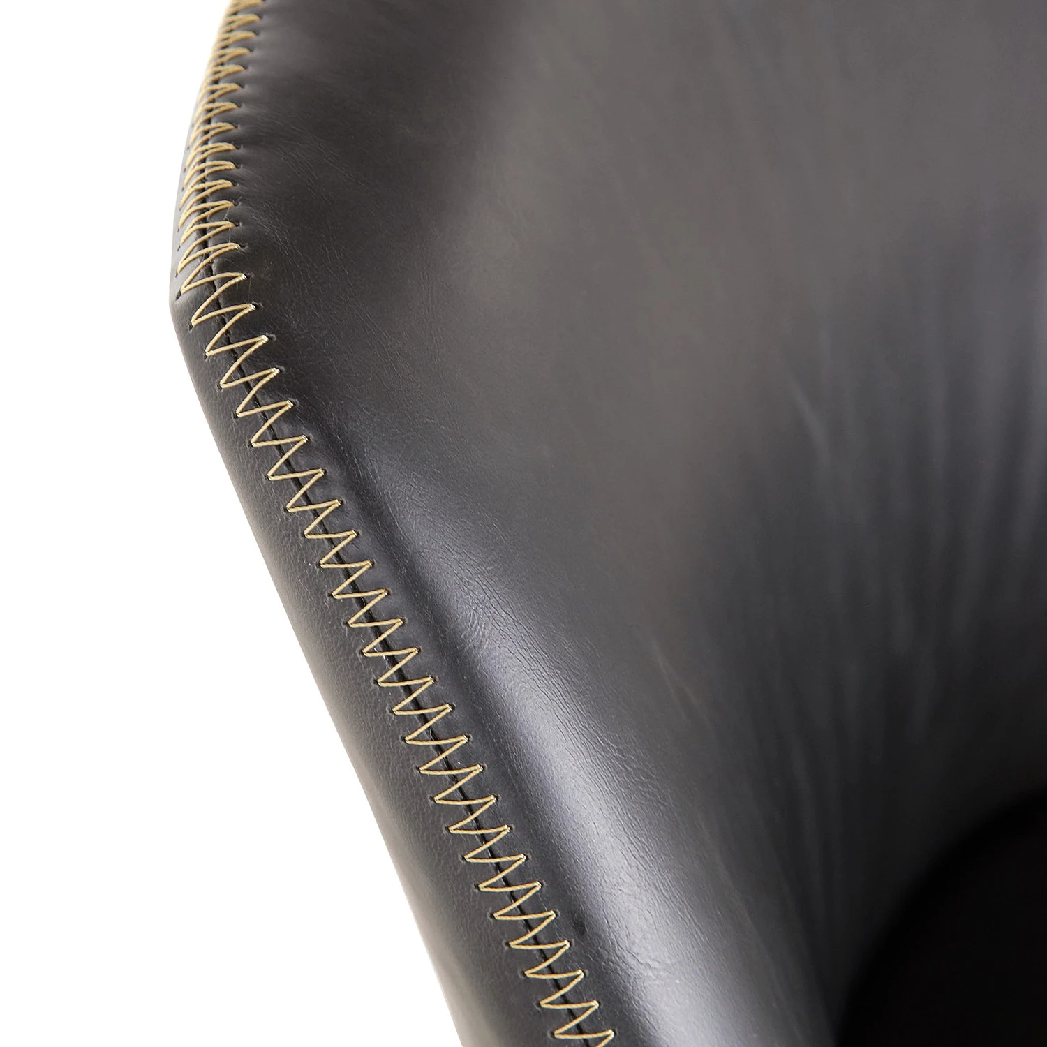 Red Living Chaise à accoudoirs Urbes - Imitation cuir / Fer - Noir / Noir 4 Red Living Chaise à accoudoirs Urbes - Imitation cuir / Fer - Noir / Noir – Image 4