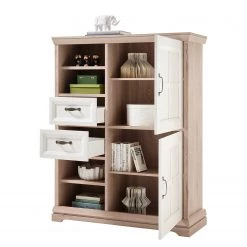 Ridgevalley Buffet haut Avene I - Blanc / Imitation pin -Meubles de salle à manger Soldes Magasin 1000240795 210106 16093600046 DETAILS P000000001000240795