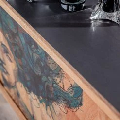 Naturoo Buffet Valbelle - Manguier massif - Manguier / Gris -Meubles de salle à manger Soldes Magasin 1000240805 210113 13371800042 DETAILS P000000001000240805