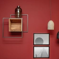 Red Living Étagère murale Fenay - Acacia massif / Métal - Acacia / Noir 11 Red Living Étagère murale Fenay - Acacia massif / Métal - Acacia / Noir -Meubles de salle à manger Soldes Magasin 1000240833 210113 13420900188 MOOD DETAILS P000000001000240833 mood