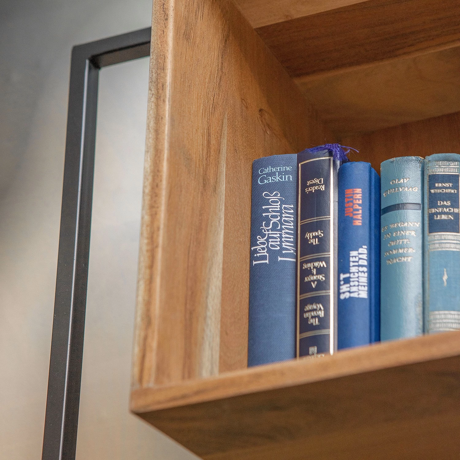 Red Living Étagère murale Fenay - Acacia massif / Métal - Acacia / Noir 7 Red Living Étagère murale Fenay - Acacia massif / Métal - Acacia / Noir – Image 7